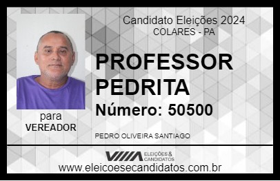 Candidato PROFESSOR PEDRITA 2024 - COLARES - Eleições