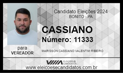 Candidato CASSIANO 2024 - BONITO - Eleições