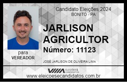 Candidato JARLISON AGRICULTOR 2024 - BONITO - Eleições