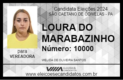 Candidato LOURA DO MARABAZINHO 2024 - SÃO CAETANO DE ODIVELAS - Eleições