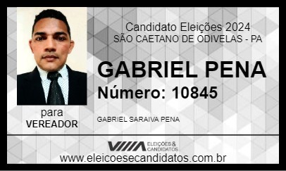 Candidato GABRIEL PENA 2024 - SÃO CAETANO DE ODIVELAS - Eleições