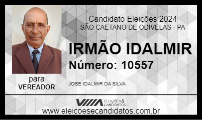 Candidato IRMÃO IDALMIR 2024 - SÃO CAETANO DE ODIVELAS - Eleições