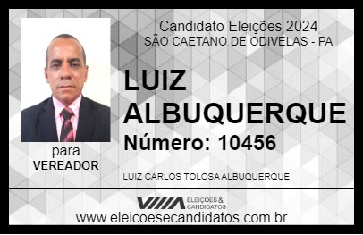 Candidato LUIZ ALBUQUERQUE 2024 - SÃO CAETANO DE ODIVELAS - Eleições