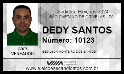 Candidato DEDY SANTOS 2024 - SÃO CAETANO DE ODIVELAS - Eleições