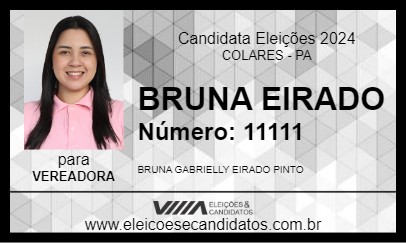 Candidato BRUNA EIRADO 2024 - COLARES - Eleições