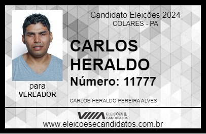 Candidato CARLOS HERALDO 2024 - COLARES - Eleições