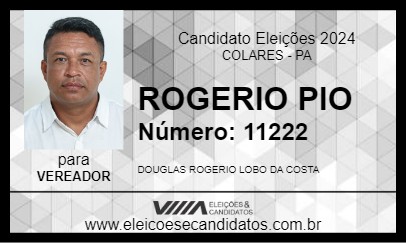 Candidato ROGERIO PIO 2024 - COLARES - Eleições