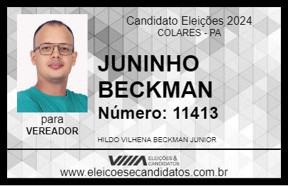 Candidato JUNINHO BECKMAN 2024 - COLARES - Eleições