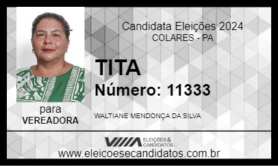 Candidato TITA 2024 - COLARES - Eleições