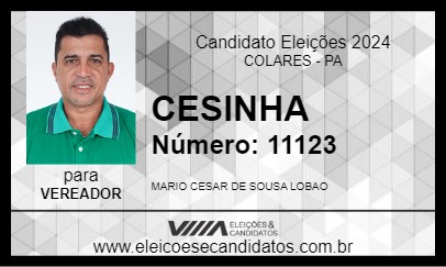 Candidato CESINHA 2024 - COLARES - Eleições