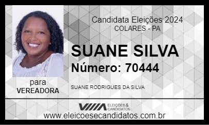 Candidato SUANE SILVA 2024 - COLARES - Eleições