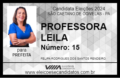 Candidato PROFESSORA LEILA 2024 - SÃO CAETANO DE ODIVELAS - Eleições