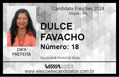 Candidato DULCE FAVACHO 2024 - VIGIA - Eleições