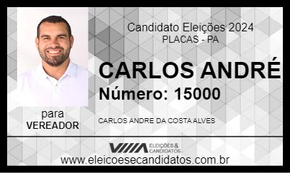 Candidato CARLOS ANDRÉ 2024 - PLACAS - Eleições