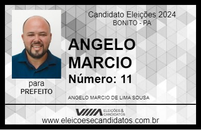 Candidato ANGELO MARCIO 2024 - BONITO - Eleições