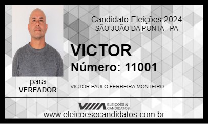 Candidato VICTOR 2024 - SÃO JOÃO DA PONTA - Eleições