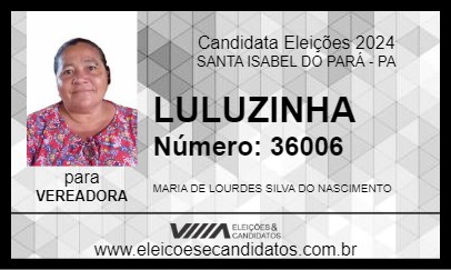 Candidato LULUZINHA 2024 - SANTA ISABEL DO PARÁ - Eleições