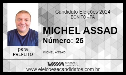 Candidato MICHEL ASSAD 2024 - BONITO - Eleições