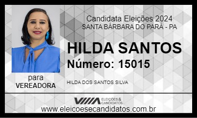 Candidato HILDA SANTOS 2024 - SANTA BÁRBARA DO PARÁ - Eleições