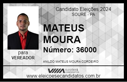 Candidato MATEUS MOURA 2024 - SOURE - Eleições