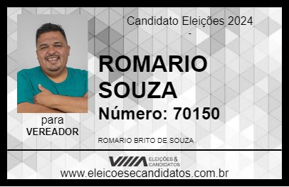 Candidato ROMARIO SOUZA 2024 - SANTA BÁRBARA DO PARÁ - Eleições