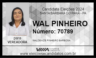 Candidato WAL PINHEIRO 2024 - SANTA BÁRBARA DO PARÁ - Eleições