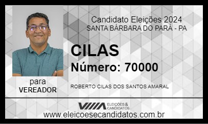 Candidato CILAS 2024 - SANTA BÁRBARA DO PARÁ - Eleições