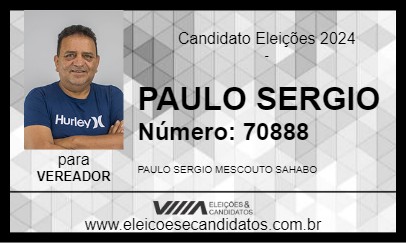 Candidato PAULO SERGIO 2024 - SANTA BÁRBARA DO PARÁ - Eleições