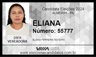 Candidato ELIANA 2024 - ALMEIRIM - Eleições