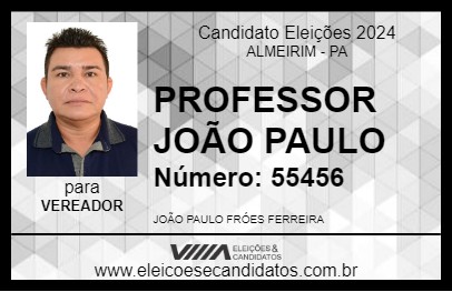 Candidato PROFESSOR JOÃO PAULO 2024 - ALMEIRIM - Eleições