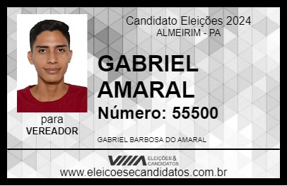 Candidato GABRIEL AMARAL 2024 - ALMEIRIM - Eleições