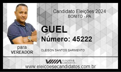 Candidato GUEL 2024 - BONITO - Eleições