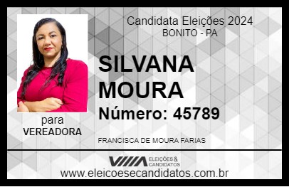 Candidato SILVANA MOURA 2024 - BONITO - Eleições