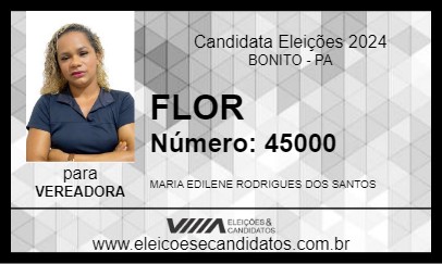 Candidato FLOR 2024 - BONITO - Eleições