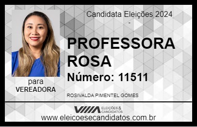 Candidato PROFESSORA ROSA 2024 - CAMETÁ - Eleições