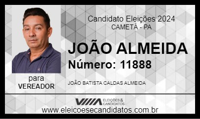 Candidato JOÃO ALMEIDA 2024 - CAMETÁ - Eleições