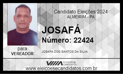 Candidato JOSAFÁ 2024 - ALMEIRIM - Eleições