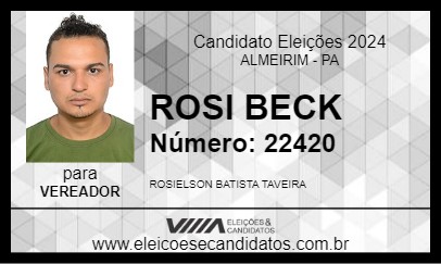 Candidato ROSI BECK 2024 - ALMEIRIM - Eleições