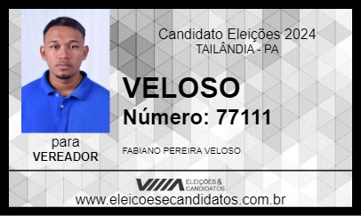 Candidato VELOSO  2024 - TAILÂNDIA - Eleições