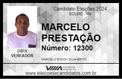 Candidato MARCELO PRESTAÇÃO 2024 - SOURE - Eleições