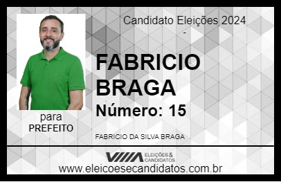 Candidato FABRICIO BRAGA 2024 - MOCAJUBA - Eleições