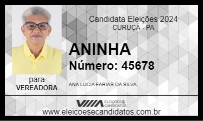 Candidato ANINHA 2024 - CURUÇÁ - Eleições