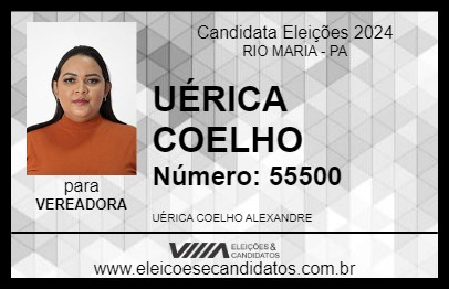 Candidato UÉRICA COELHO 2024 - RIO MARIA - Eleições