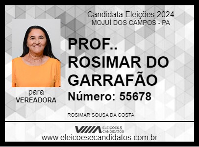 Candidato PROF.. ROSIMAR DO GARRAFÃO 2024 - MOJUÍ DOS CAMPOS - Eleições