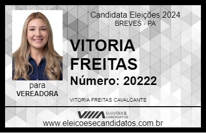 Candidato VITORIA FREITAS 2024 - BREVES - Eleições