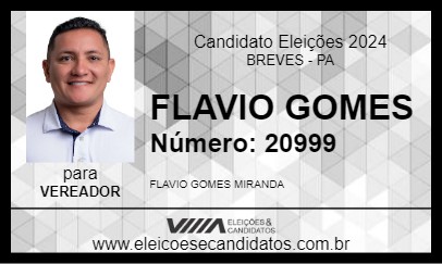 Candidato FLAVIO GOMES 2024 - BREVES - Eleições