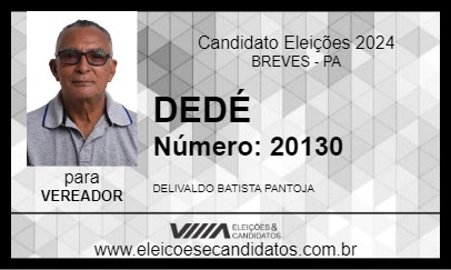 Candidato DEDÉ 2024 - BREVES - Eleições