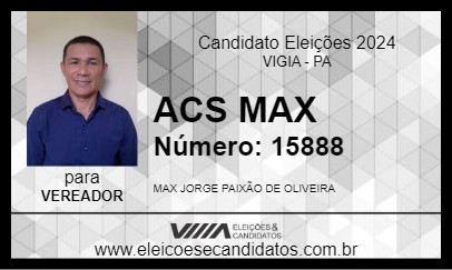 Candidato ACS MAX 2024 - VIGIA - Eleições