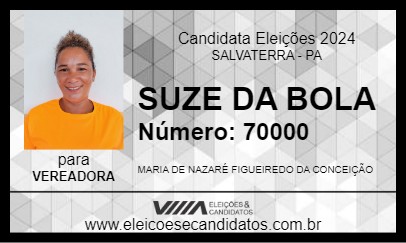 Candidato SUZE DA BOLA 2024 - SALVATERRA - Eleições