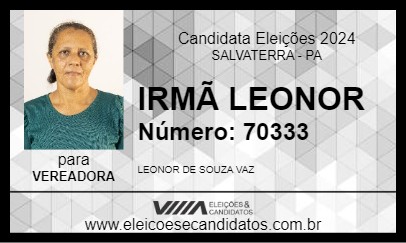 Candidato IRMÃ LEONOR 2024 - SALVATERRA - Eleições